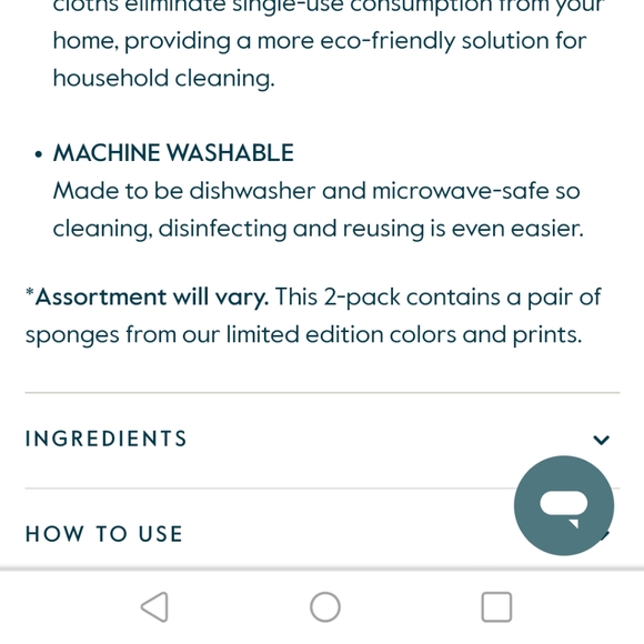 NWT Grove Collaborative Lemon Swedish dish towel set of 2 - Picture 6 of 7